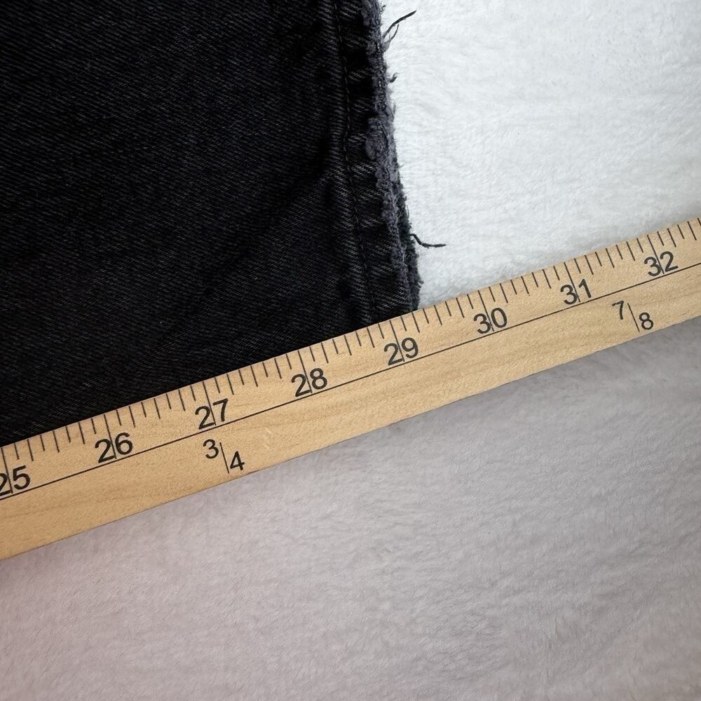 Abercrombie Fitch 29 8 Curve Love High Rise Dad Jeans Asymmetrical Waist Black - Picture 16 of 16